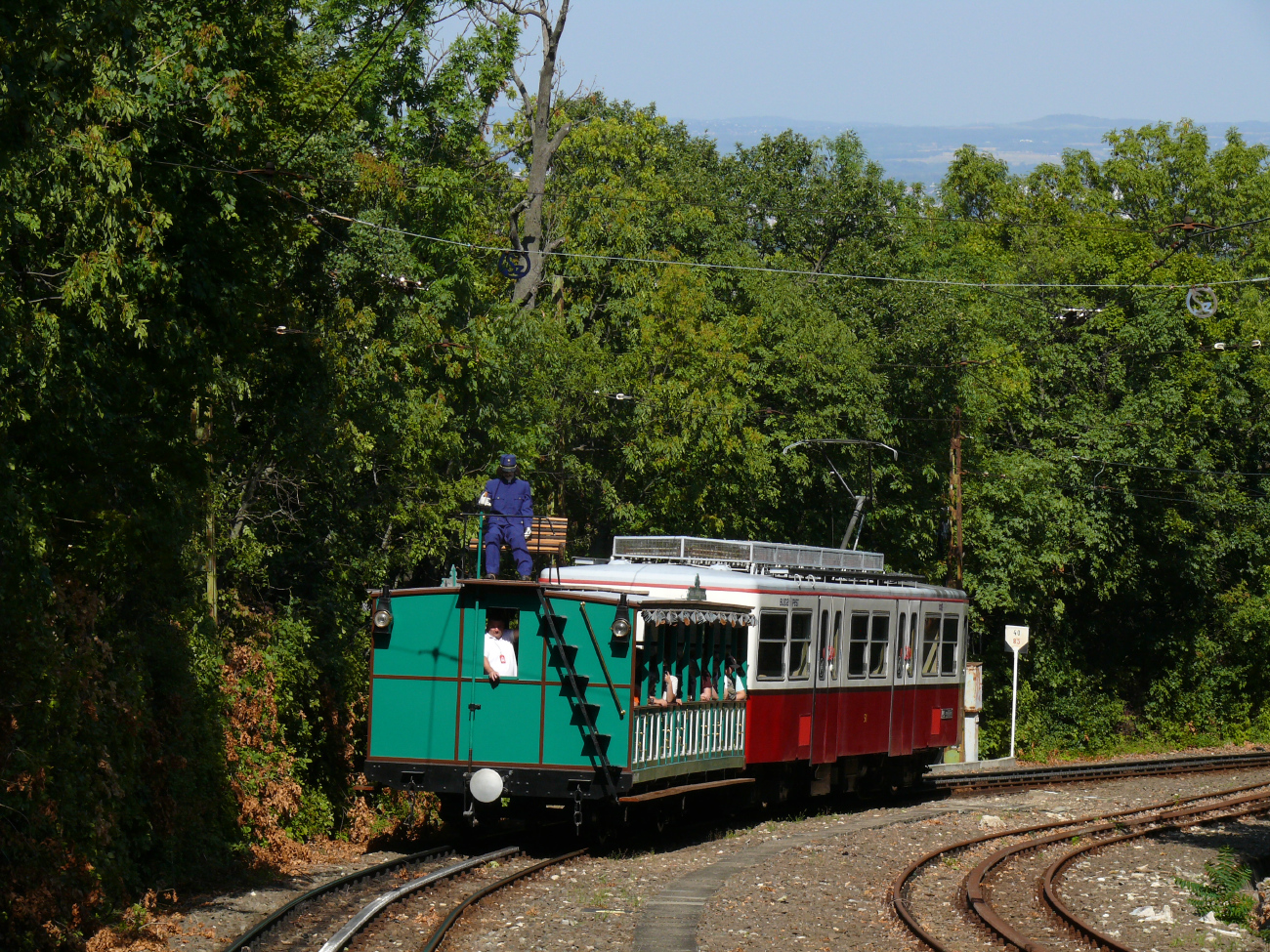 Будапешт, Двухосный прицепной Hernals № 2; Будапешт — Зубчатая железная дорога