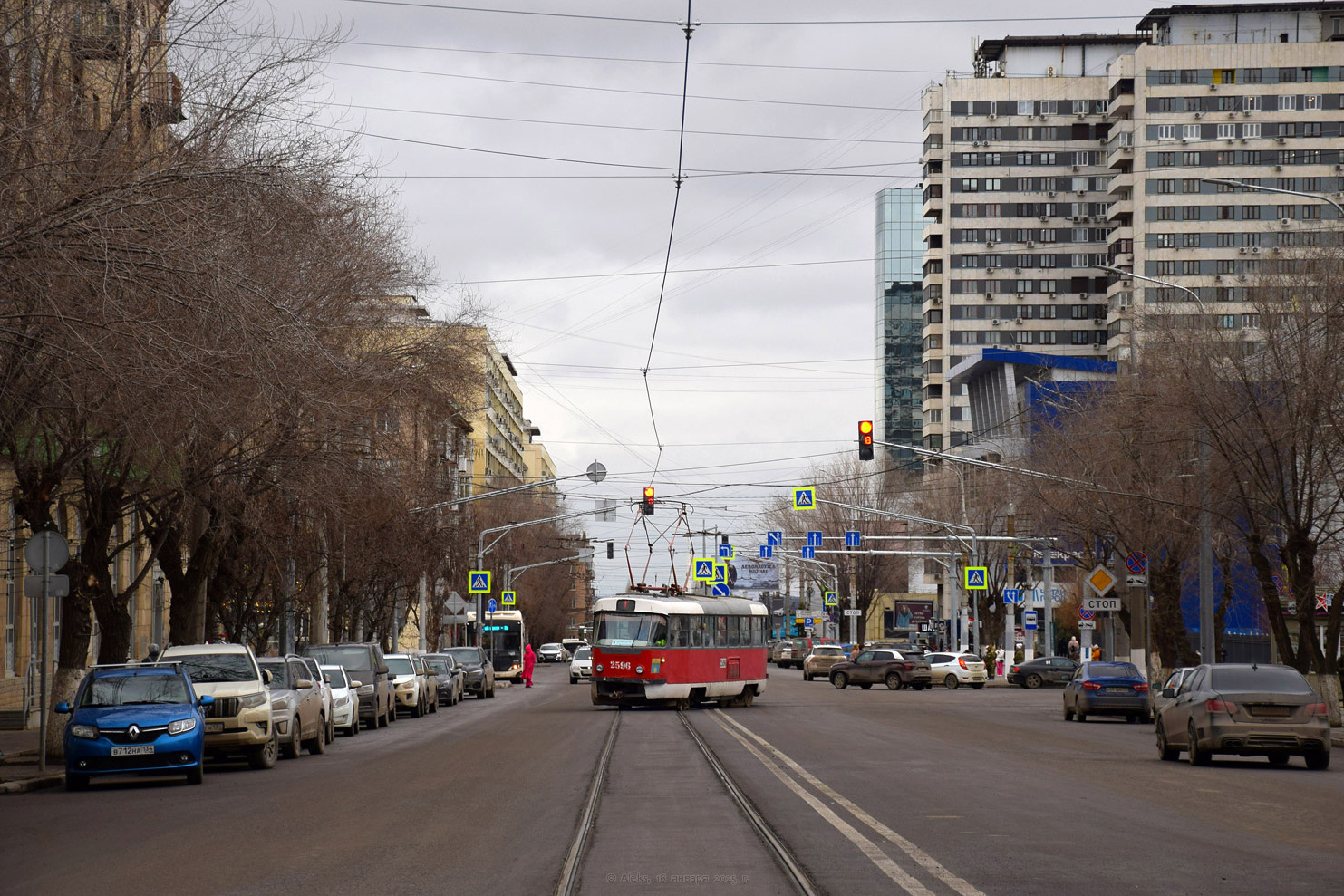 Волгоград, Tatra T3SU (двухдверная) № 2596