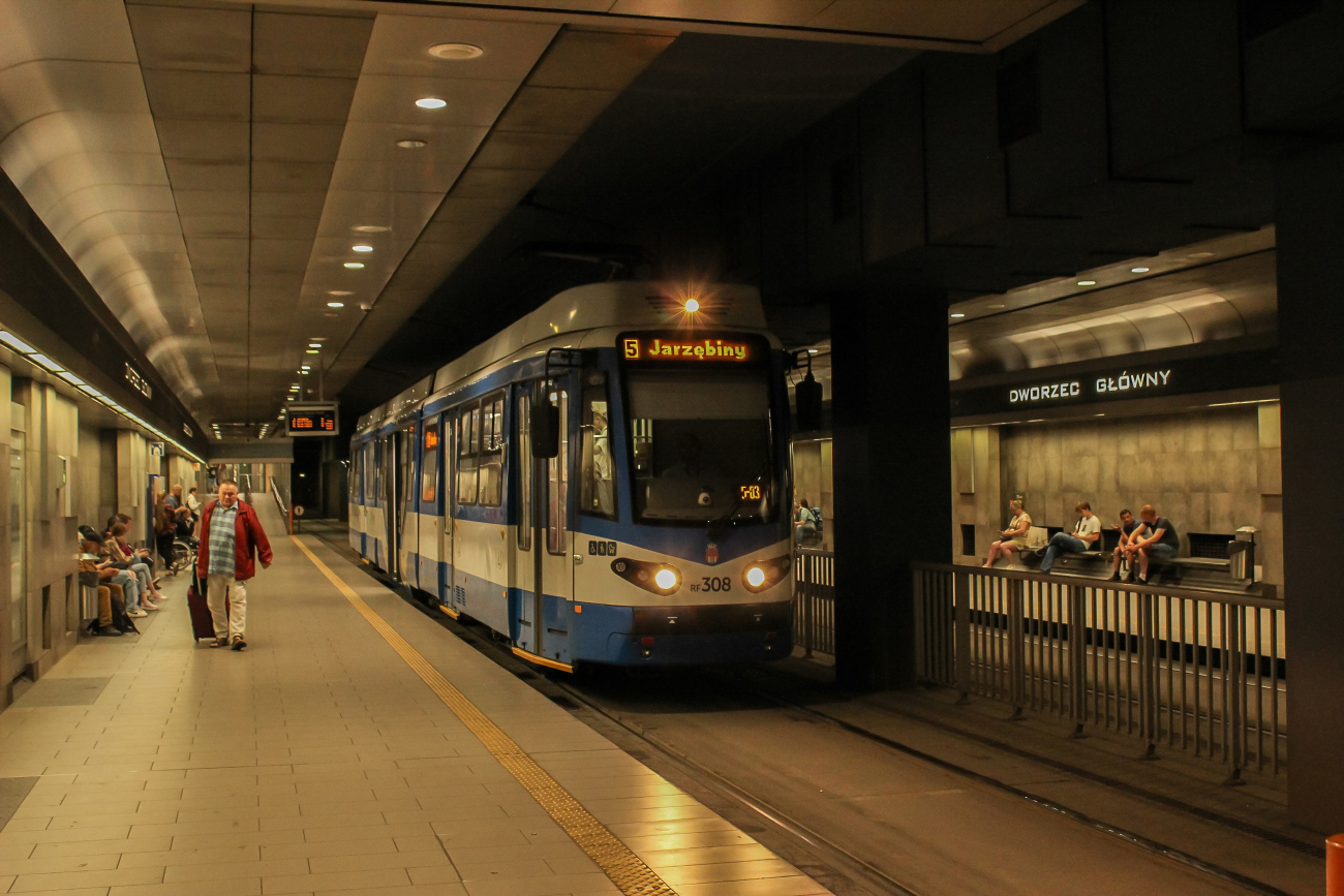 Краков, Duewag/MPK GT8N № RF308