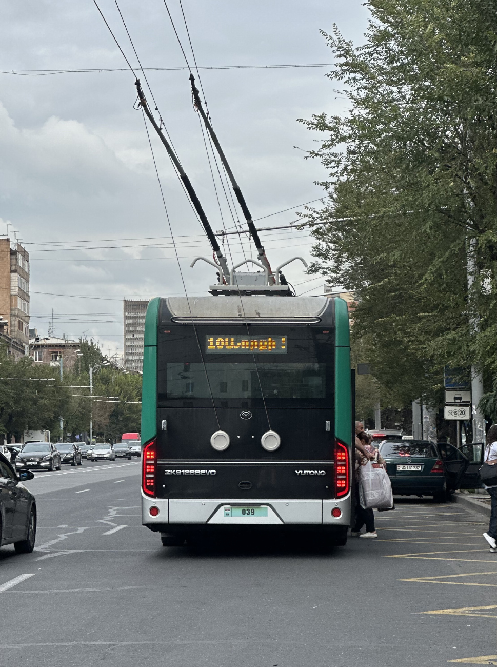 Єреван, Yutong ZK6128BEVG № 039