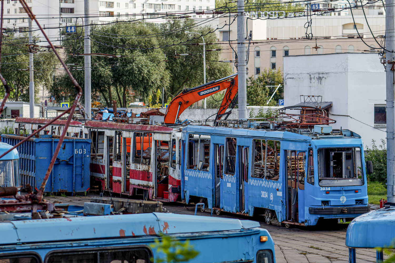 Moscou, 71-134A (LM-99AE) N°. 3034; Moscou — Tram depots: [3] Krasnopresnenskoye. New site in Strogino