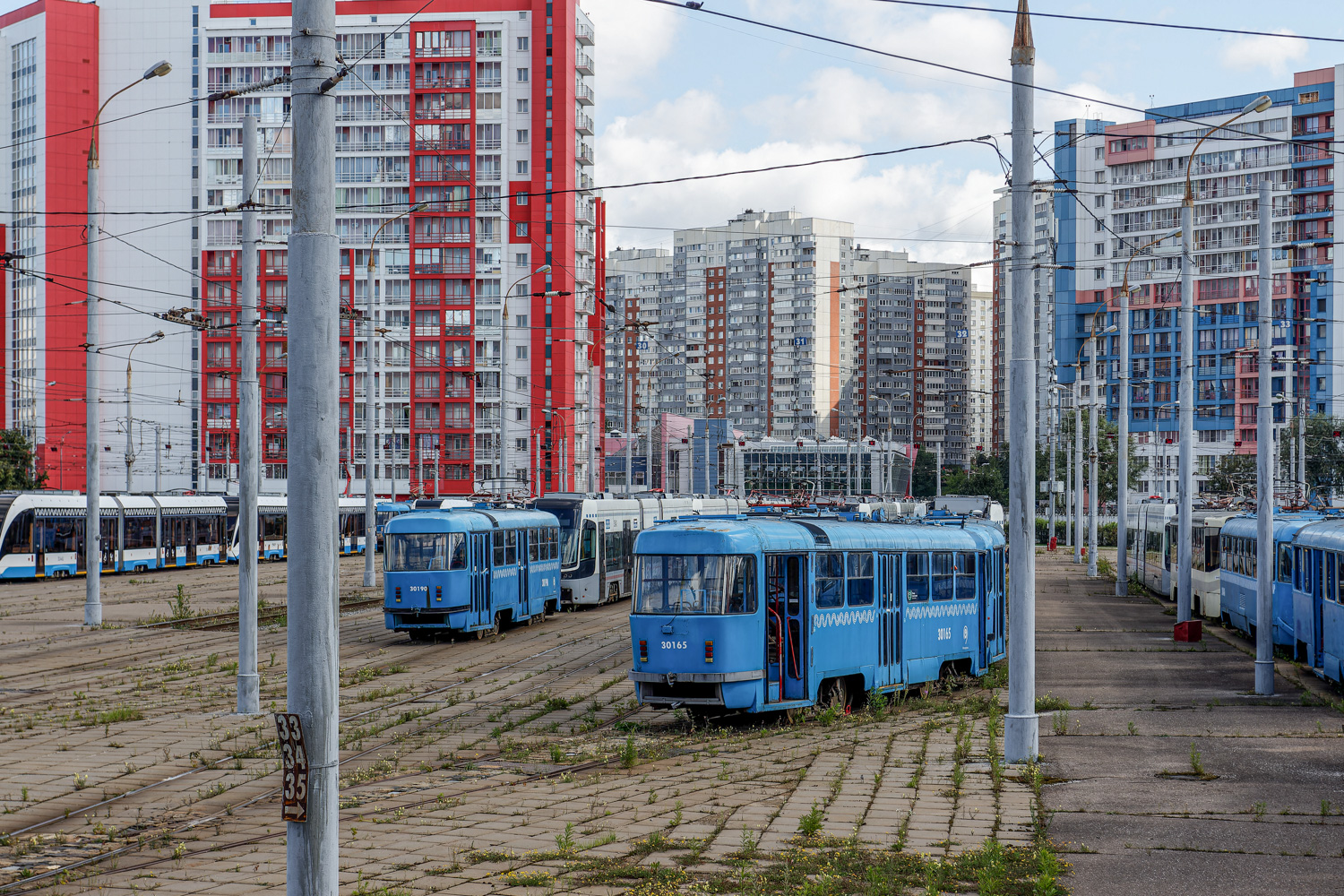 Moscou, MTTCh N°. 30165; Moscou — Tram depots: [3] Krasnopresnenskoye. New site in Strogino