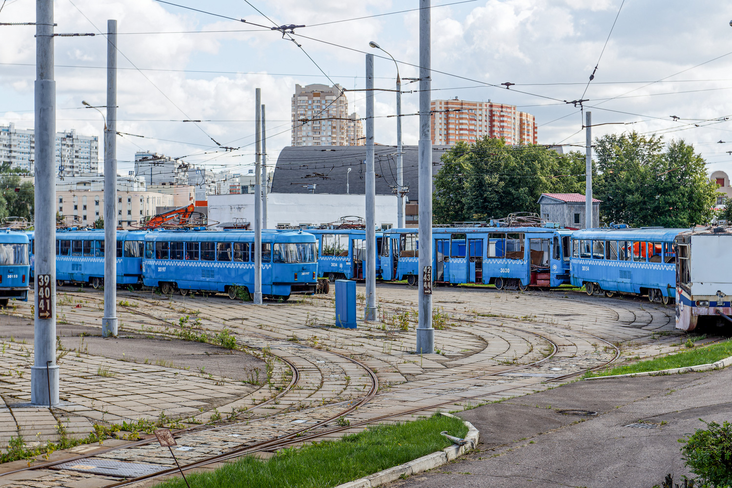 Moscou — Tram depots: [3] Krasnopresnenskoye. New site in Strogino