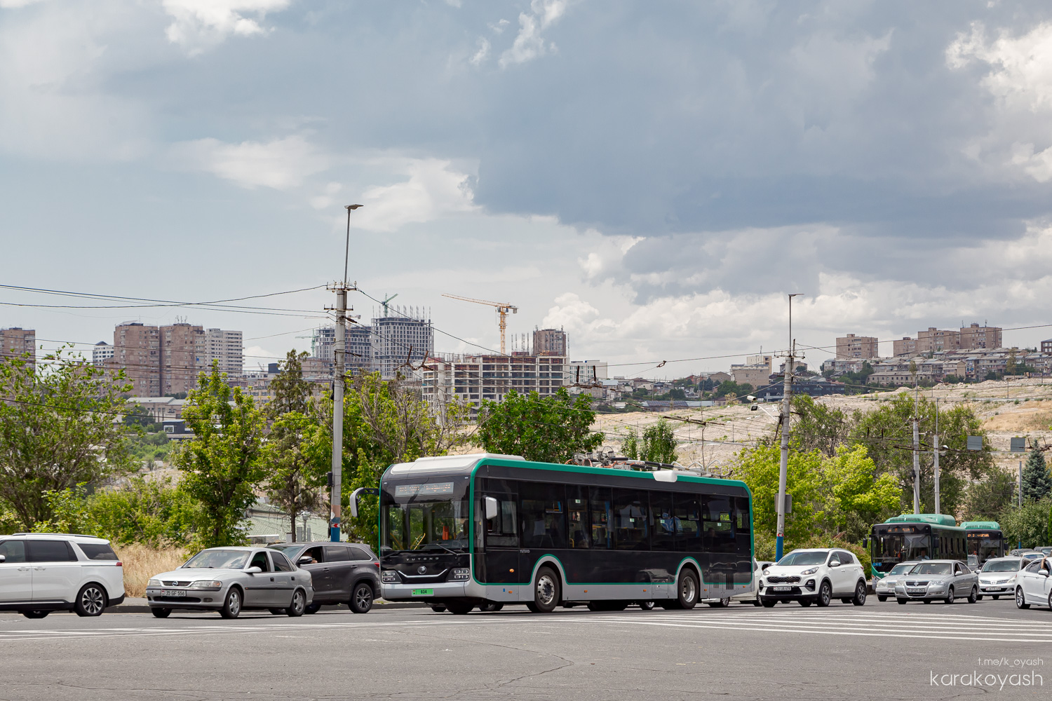 Ереван, Yutong ZK6128BEVG № 034