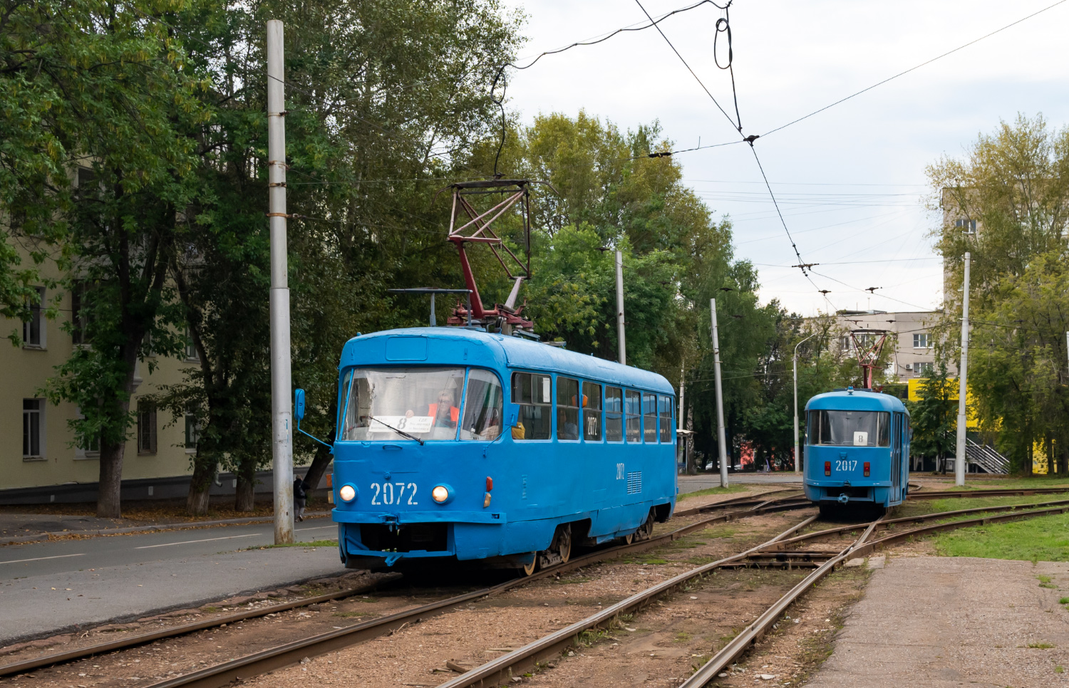 Уфа, Tatra T3SU № 2072; Уфа, МТТЧ № 2017 Уфа, Tatra T3SU № 2072; Уфа, МТТЧ № 2017