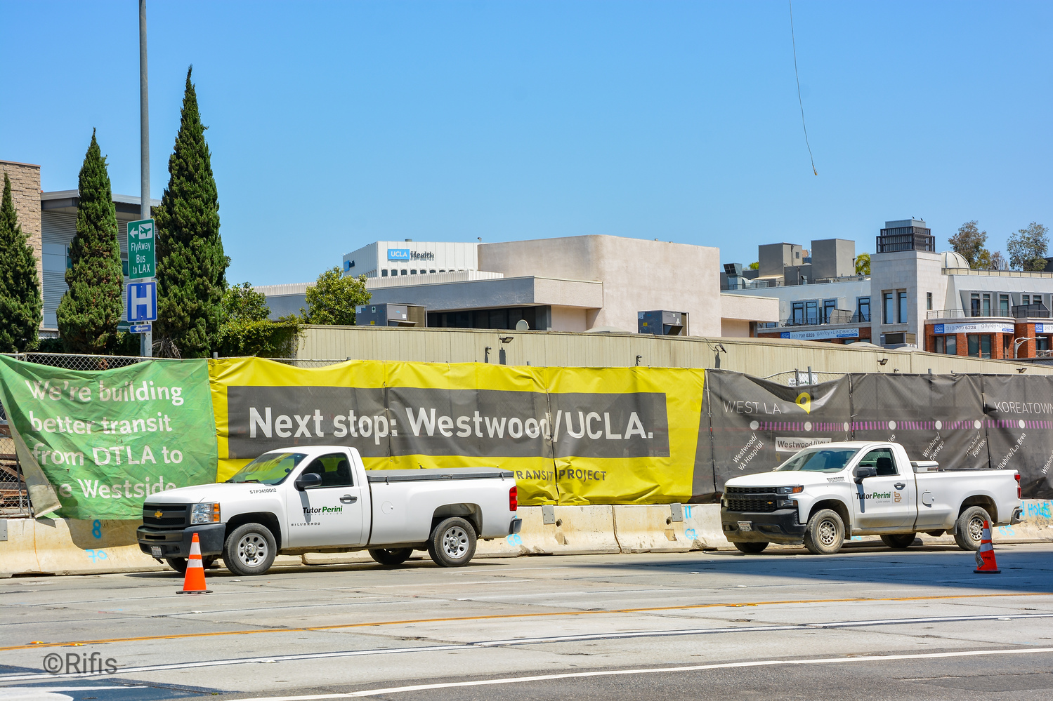 Los Angeles — Construction of Line D metro stations