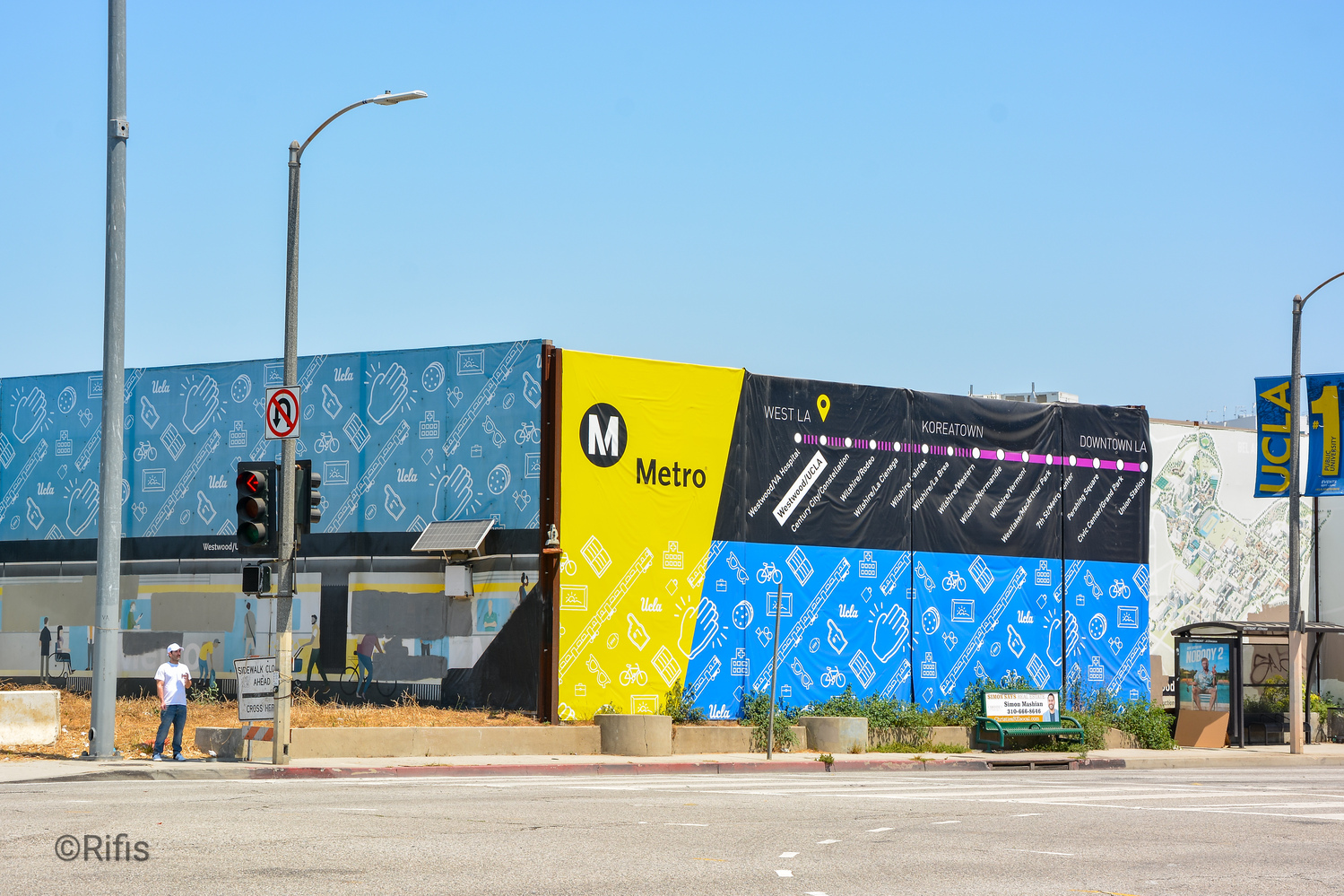 Los Angeles — Construction of Line D metro stations