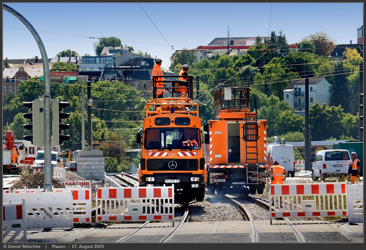 Плауэн — Служебные транспортные средства; Плауэн — Строительство и реконструкция трамвайной сети