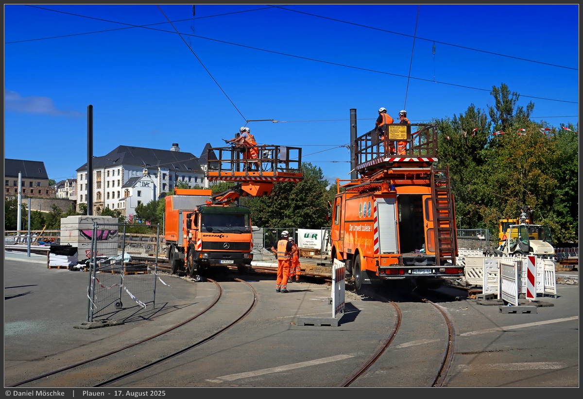 Плауэн — Служебные транспортные средства; Плауэн — Строительство и реконструкция трамвайной сети