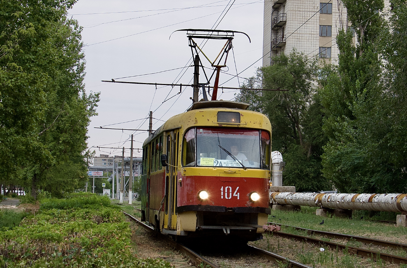 Волжский, Tatra T3SU № 104