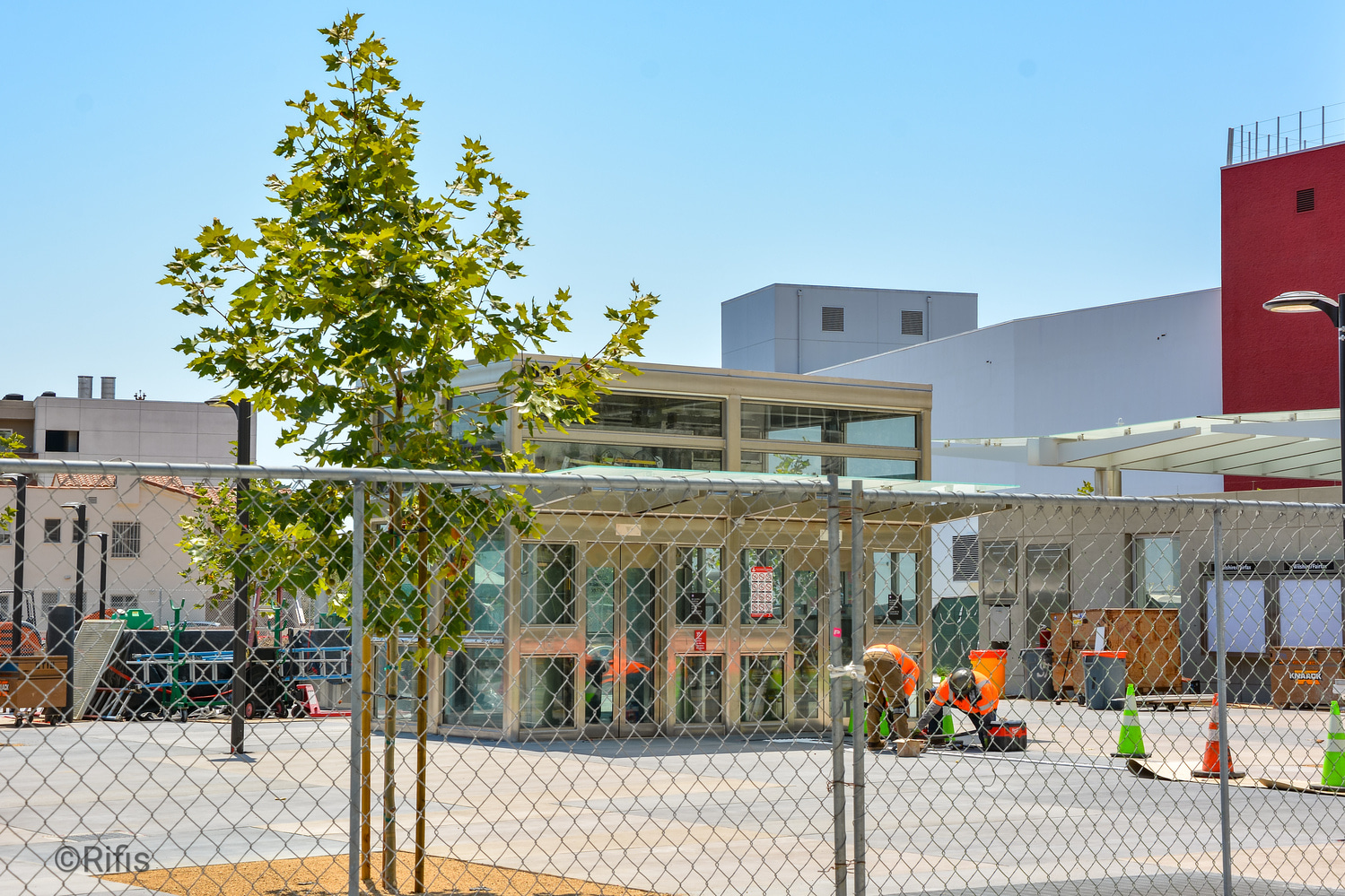 Los Angeles — Construction of Line D metro stations