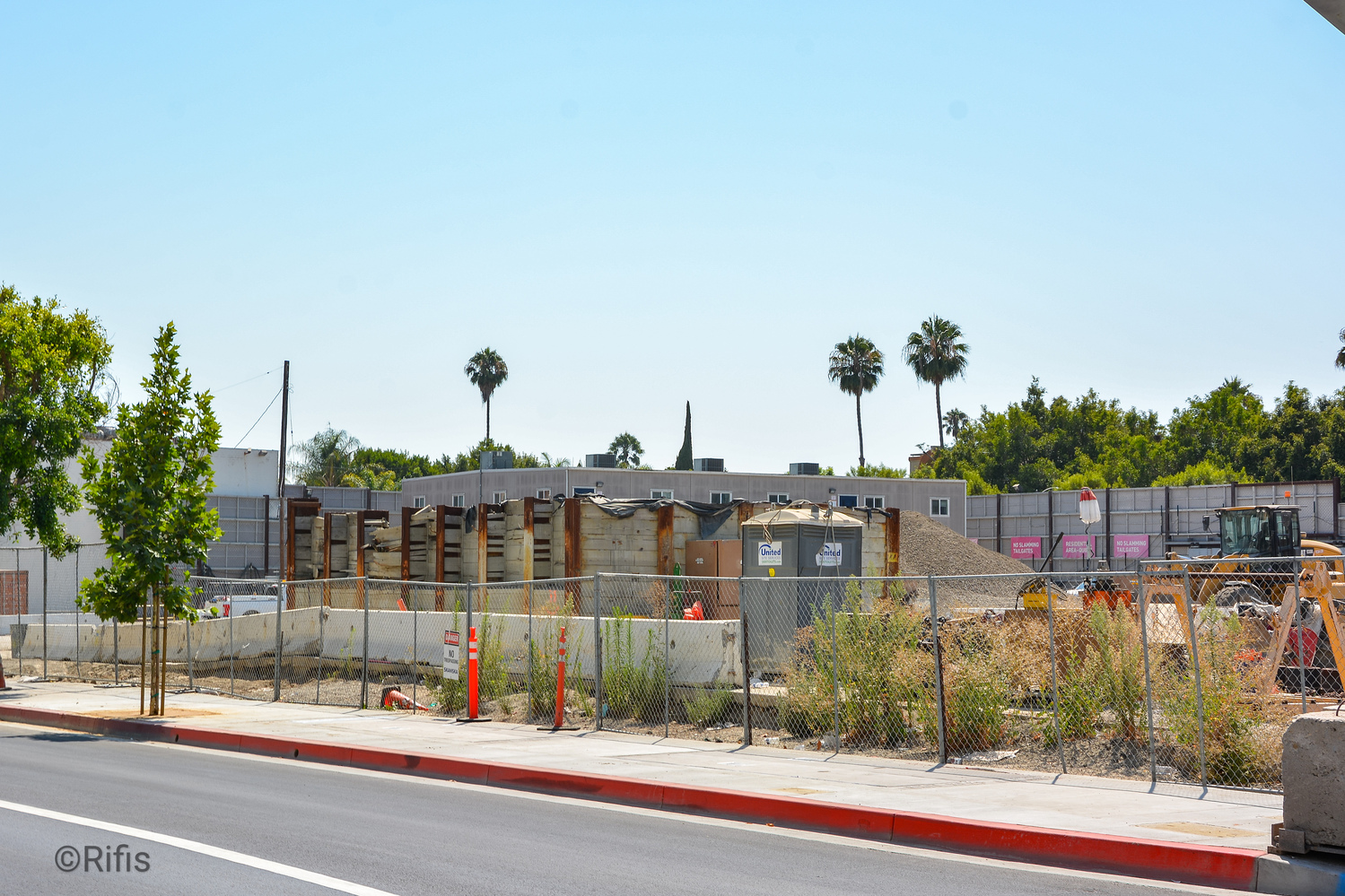 Los Angeles — Construction of Line D metro stations