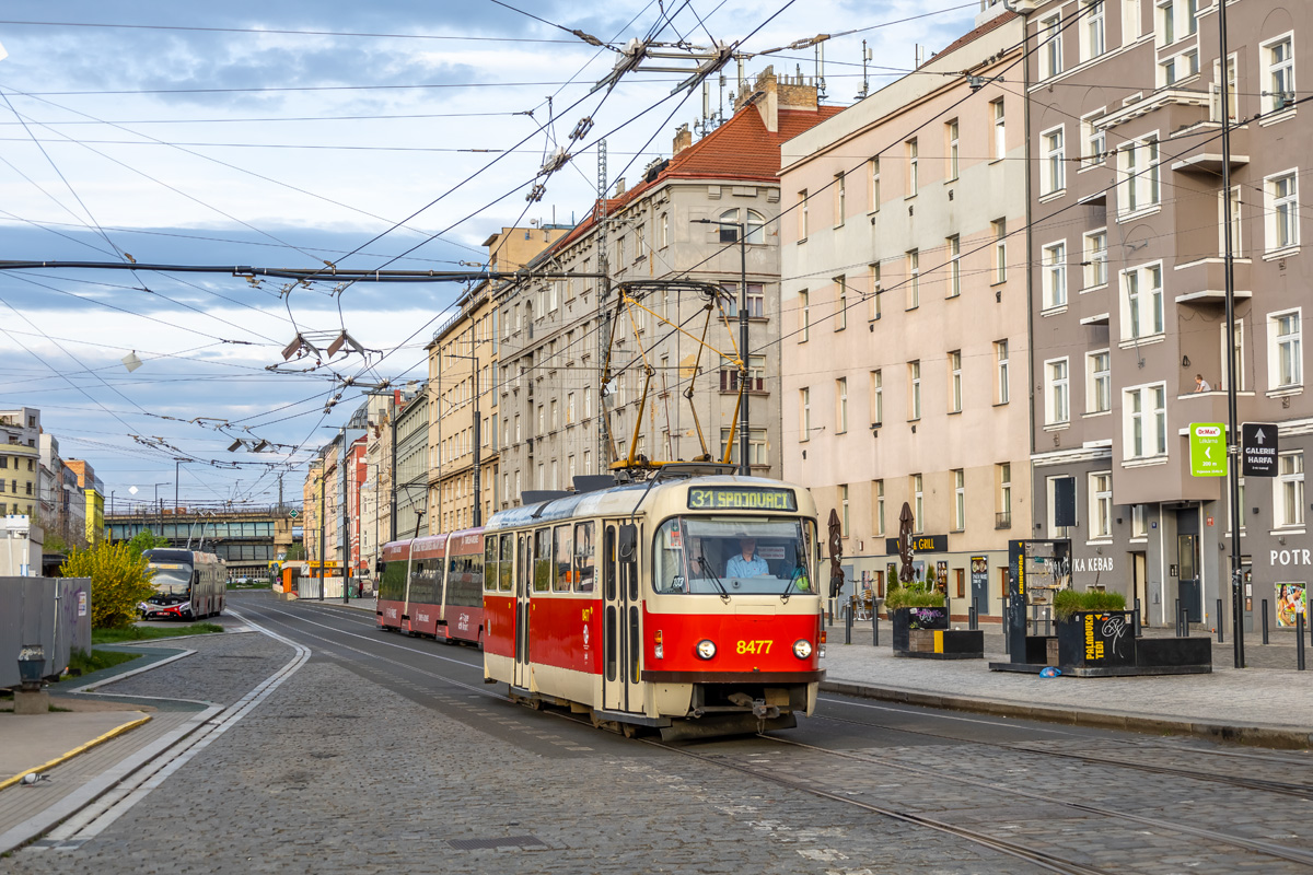 Прага, Tatra T3R.P № 8477