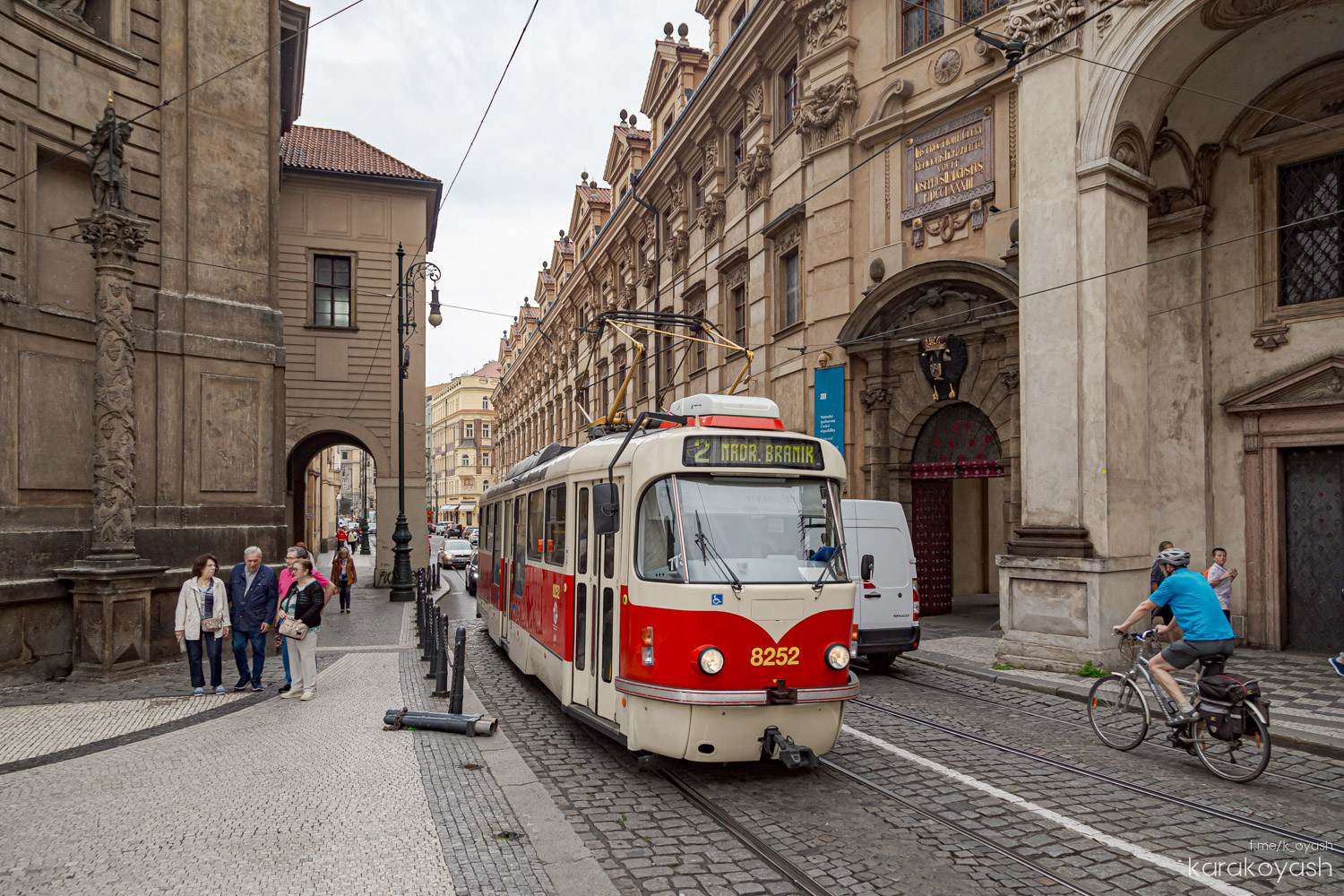 Прага, Tatra T3R.PLF № 8252