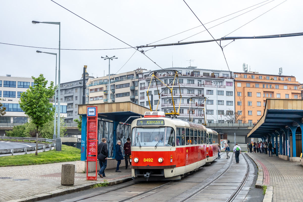 Прага, Tatra T3R.P № 8492