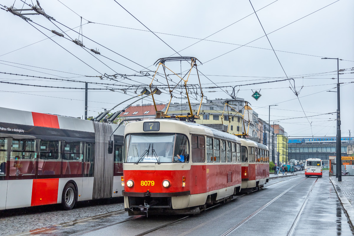 Прага, Tatra T3M2-DVC № 8079