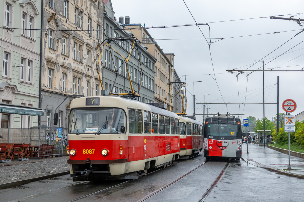 Prague, Tatra T3M2-DVC # 8087 Prague, Tatra T3M2-DVC # 8087