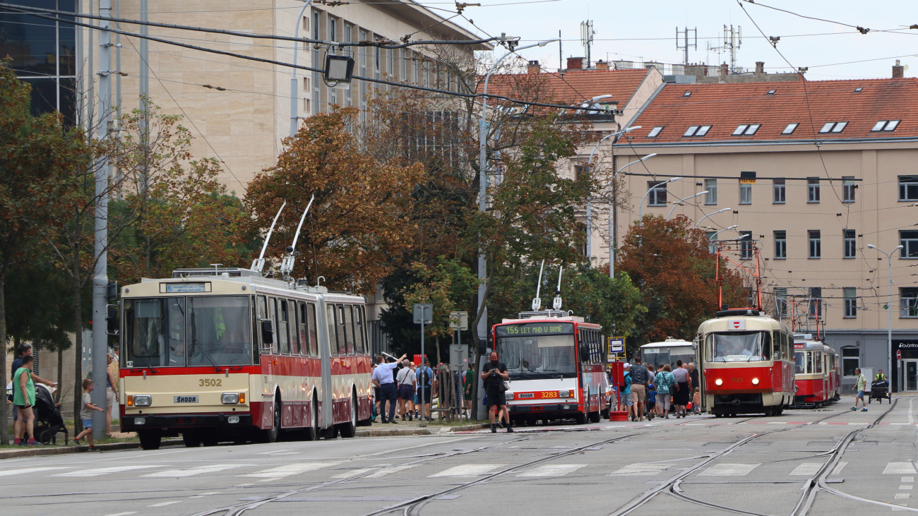 Брно, Škoda 15Tr02/6 № 3502; Брно — Oslavy 155 let MHD v Brně