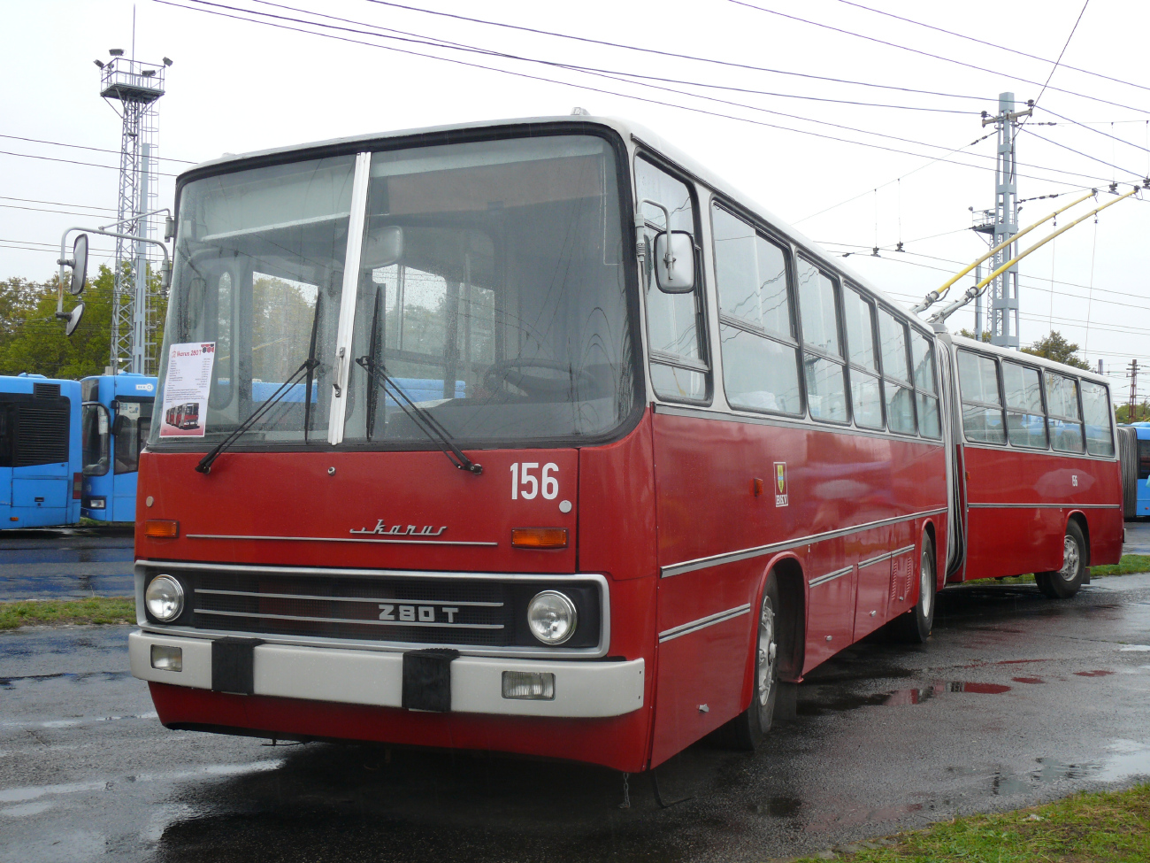 Budimpešta, Ikarus 280.91 Br. 156; Budimpešta — Trolleybus depot Budimpešta, Ikarus 280.91 Br. 156; Budimpešta — Trolleybus depot