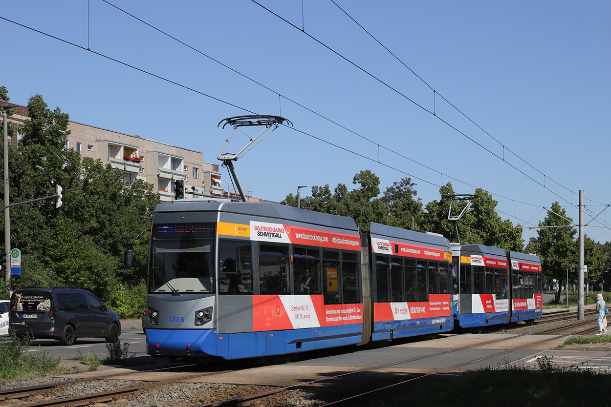 Leipzig, HeiterBlick NGTW6L č. 1336 Leipzig, HeiterBlick NGTW6L č. 1336