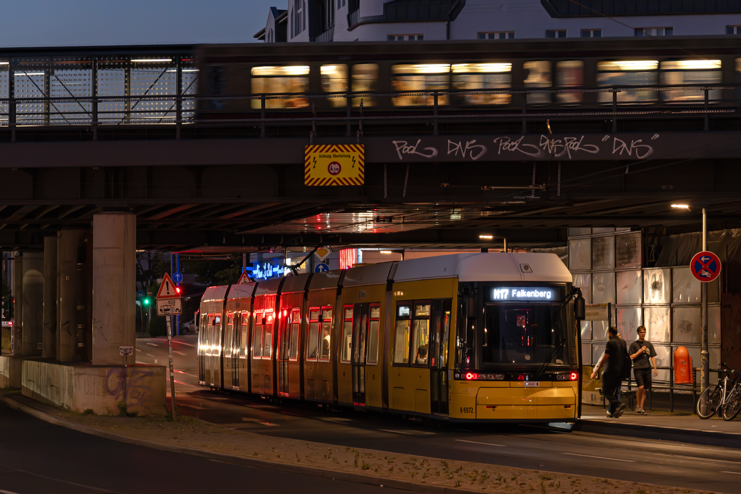 Берлин, Bombardier Flexity Berlin (GT8-08ZR/F8Z) № 9072; Берлин — S-Bahn — Линии и инфраструктура