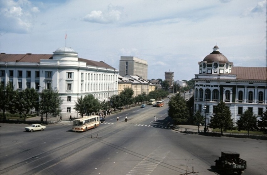 Tver — Old photos (1917–1991); Tver — Trolleybus lines: Central district