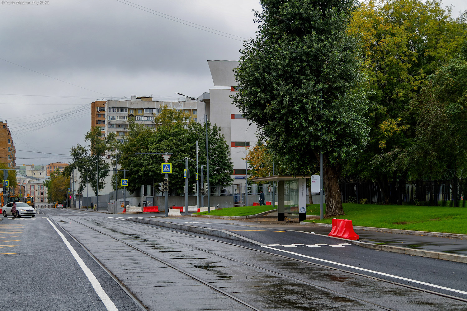 Moskwa — Rebuild of the tram line along Trifonovskaya Street & Gilyarovskogo Street to Rijskaya Square; Moskwa — Stops, platforms, waiting pavilions at stops; Moskwa — Trаm lines: Central Administrative District