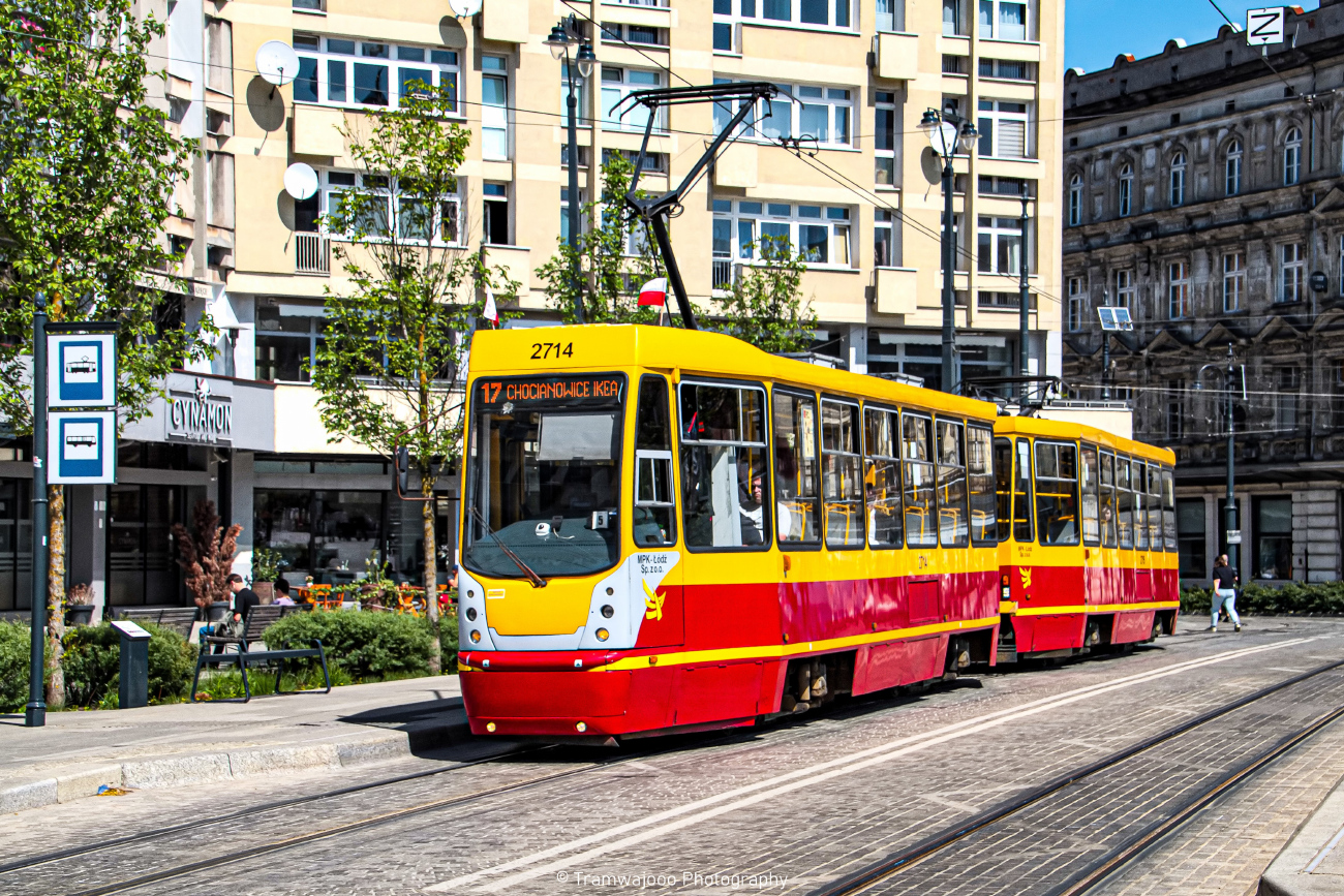 Лодзь, Konstal 805NaND № 2714