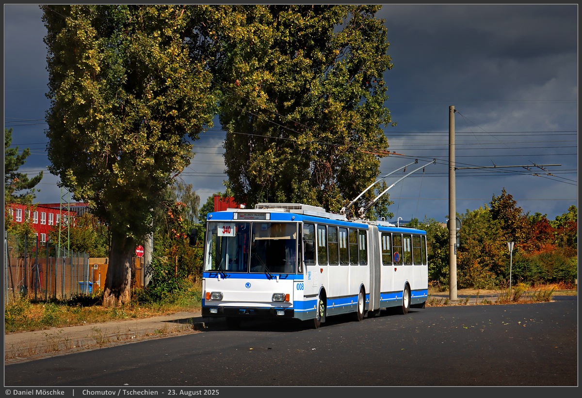 Хомутов, Škoda 15Tr11/7 № 008; Хомутов — Празднование 30-летия троллейбусов и День открытых дверей в депо Писечна