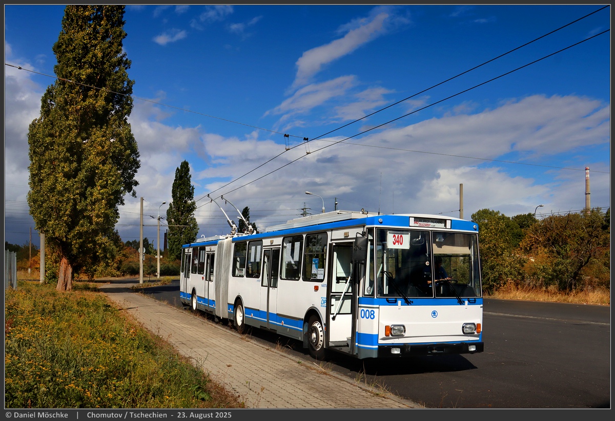 Chomutov, Škoda 15Tr11/7 č. 008; Chomutov — Oslavy 30 let trolejbusů & Den otevřených dveří ve vozovně Písečná