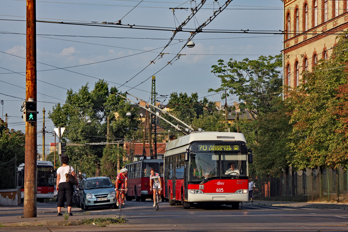 Будапешт, Solaris Trollino II 12 Ganz B № 605 Будапешт, Solaris Trollino II 12 Ganz B № 605