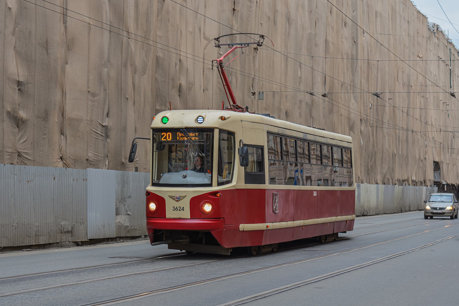 Санкт-Пецярбург, ЛМ-68М2 (мод. СПб ГЭТ) № 3624 Санкт-Пецярбург, ЛМ-68М2 (мод. СПб ГЭТ) № 3624