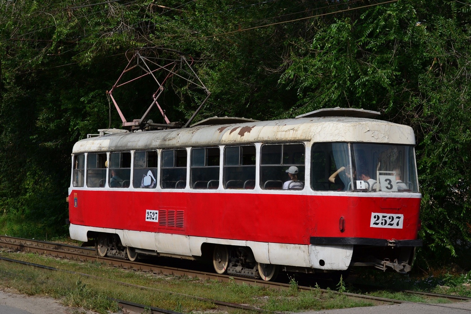 Волгоград, Tatra T3SU (двухдверная) № 2527 Волгоград, Tatra T3SU (двухдверная) № 2527