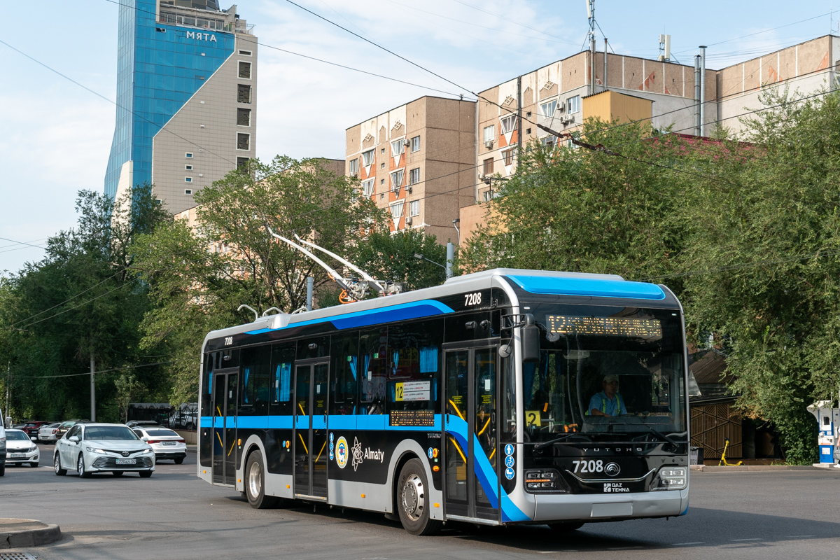Алматы, Yutong ZK6128BEVG (QazTehna) № 7208