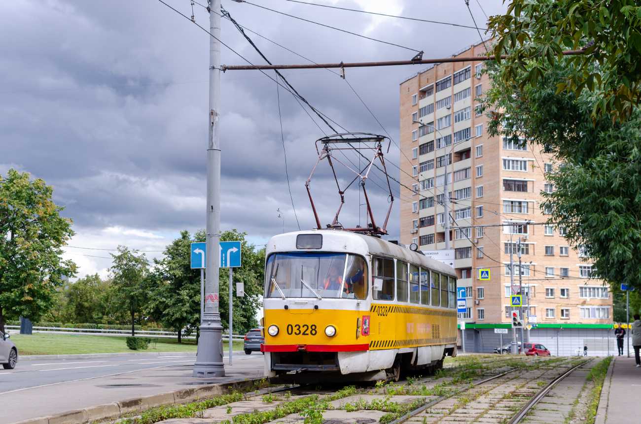 Москва, Tatra T3SU № 0328