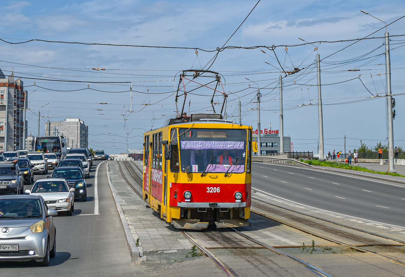 Барнаул, Tatra T6B5SU № 3206