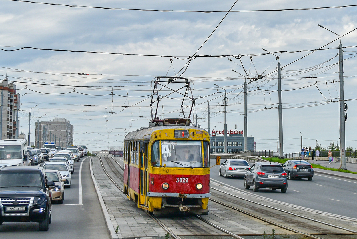 Барнаул, Tatra T3SU № 3022