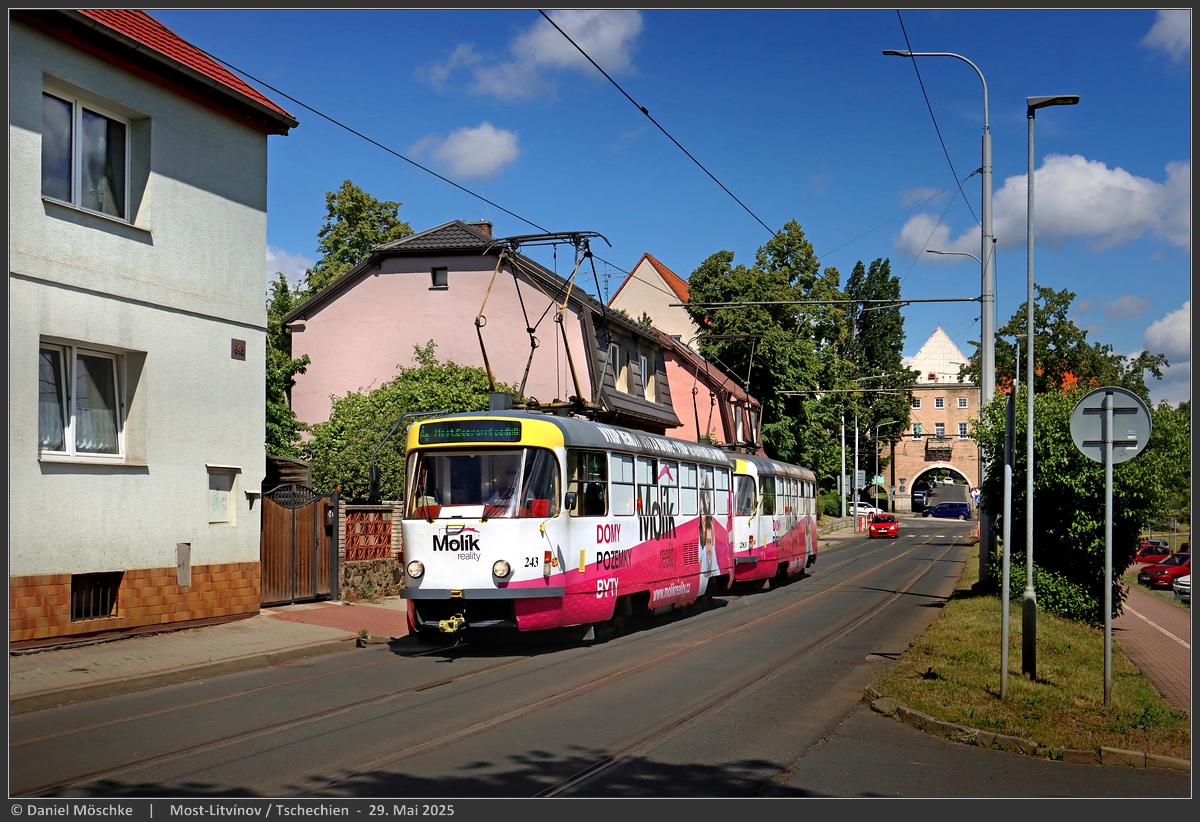 Мост ― Литвинов, Tatra T3M.3 № 243