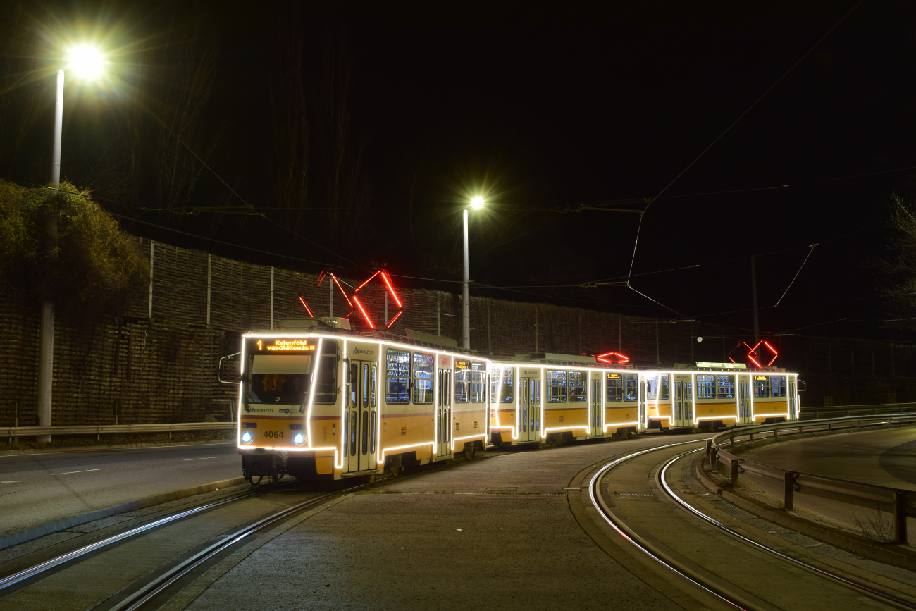Budapest, Tatra T5C5K2 — 4064; Budapest — Karácsonyi Járművek