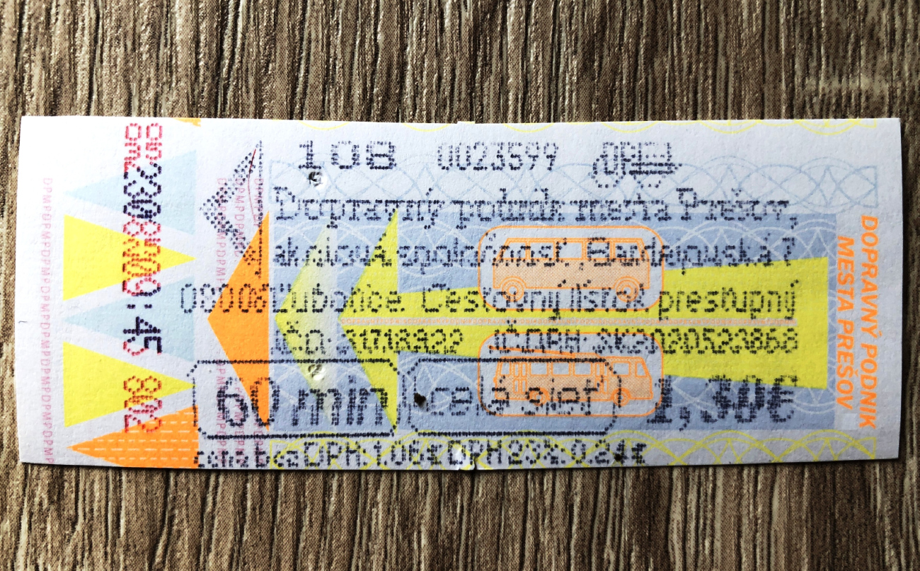 Пряшів — Проездные документы