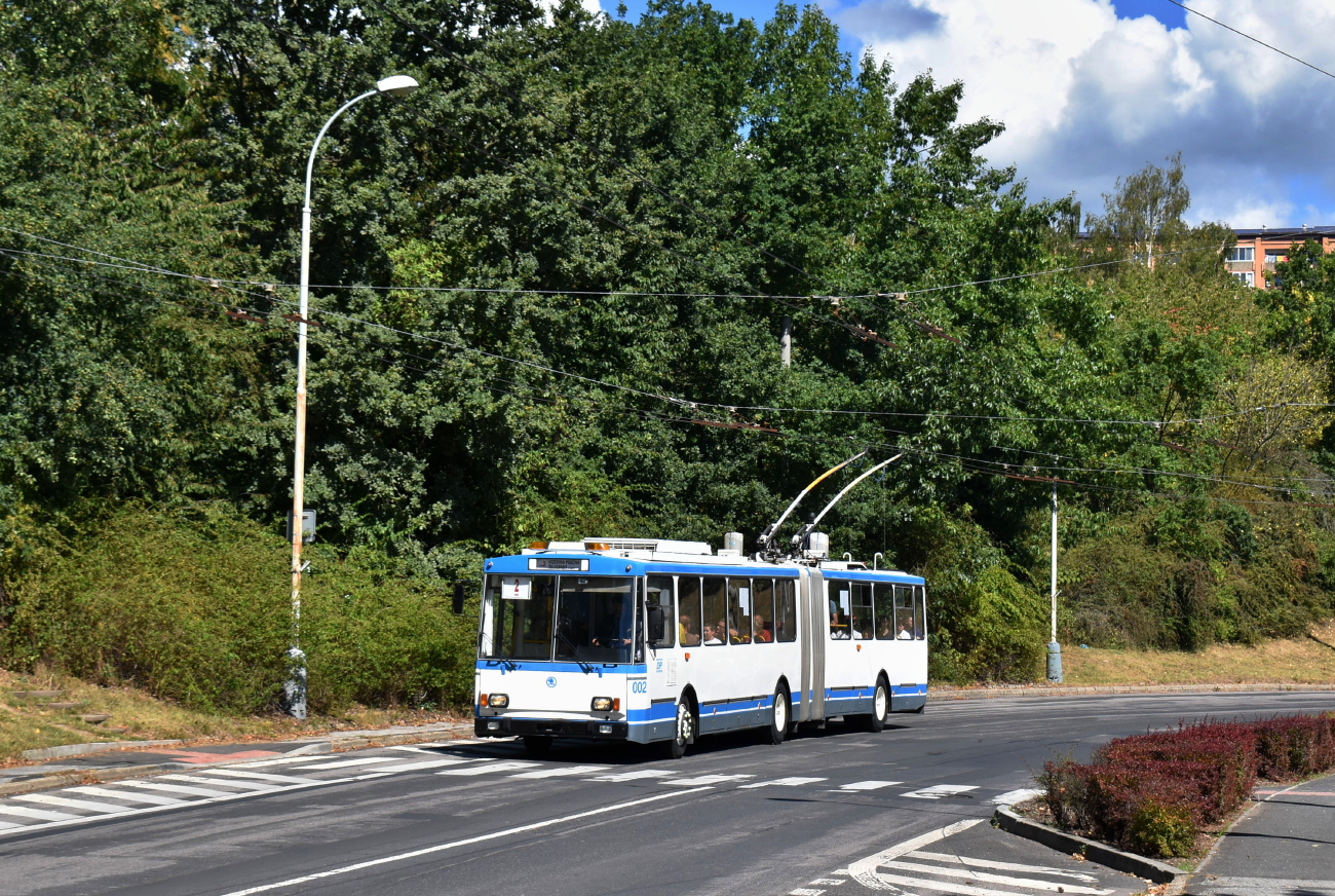 Chomutov, Škoda 15Tr11/7 č. 002; Chomutov — Celebration of 30 years of trolleybuses & Open Day at the Písečná depot