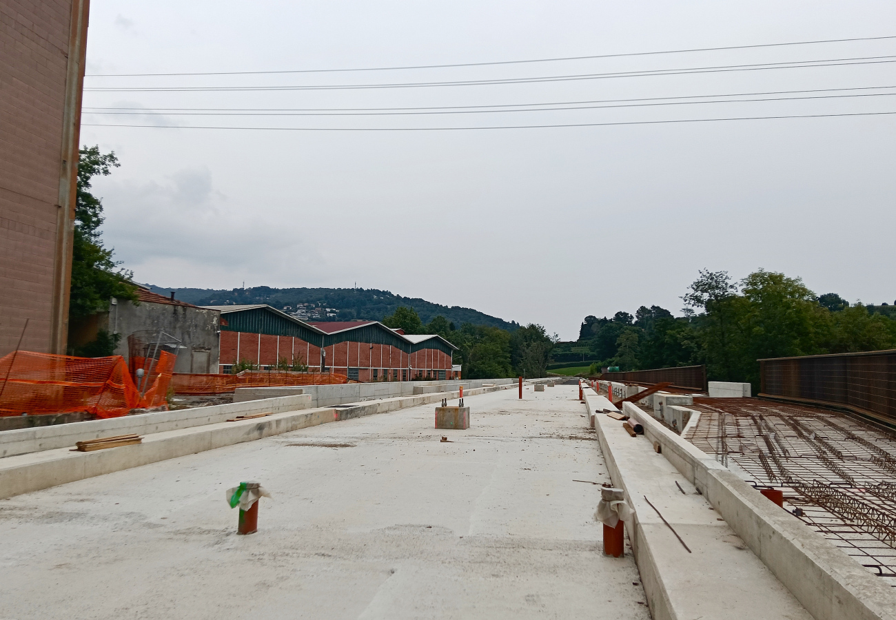 Бергамо — Строительные работы на новой линии T2