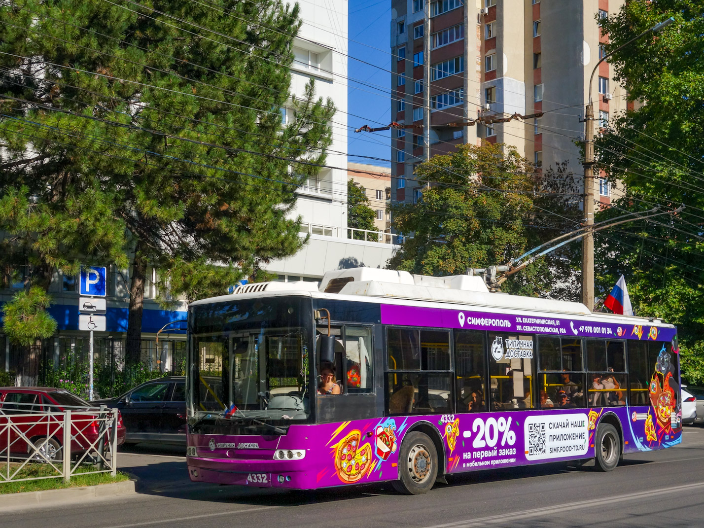 Крымский троллейбус, Богдан Т70110 № 4332