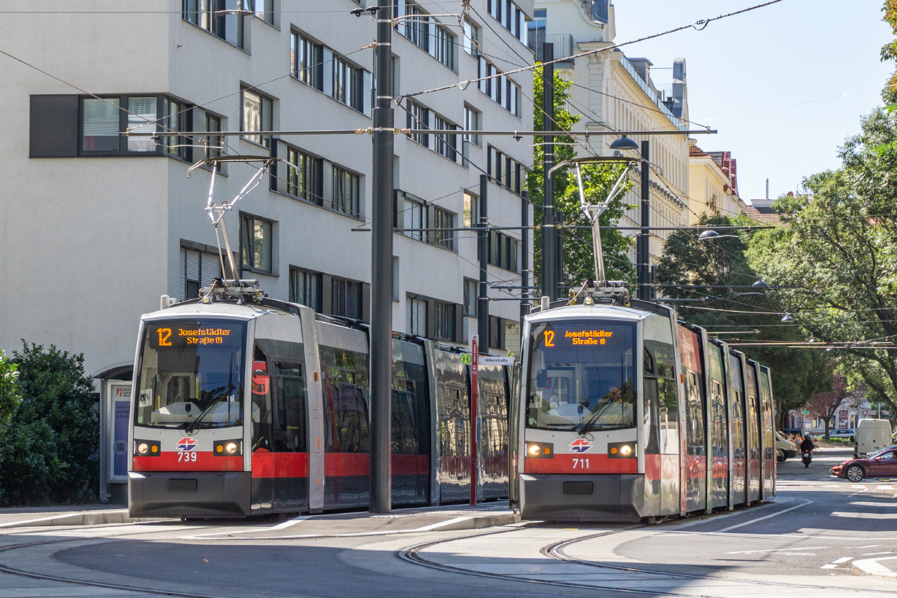 Вена, Siemens ULF-B1 № 711; Вена — Строительство трамвайной линии до Hillerstraße