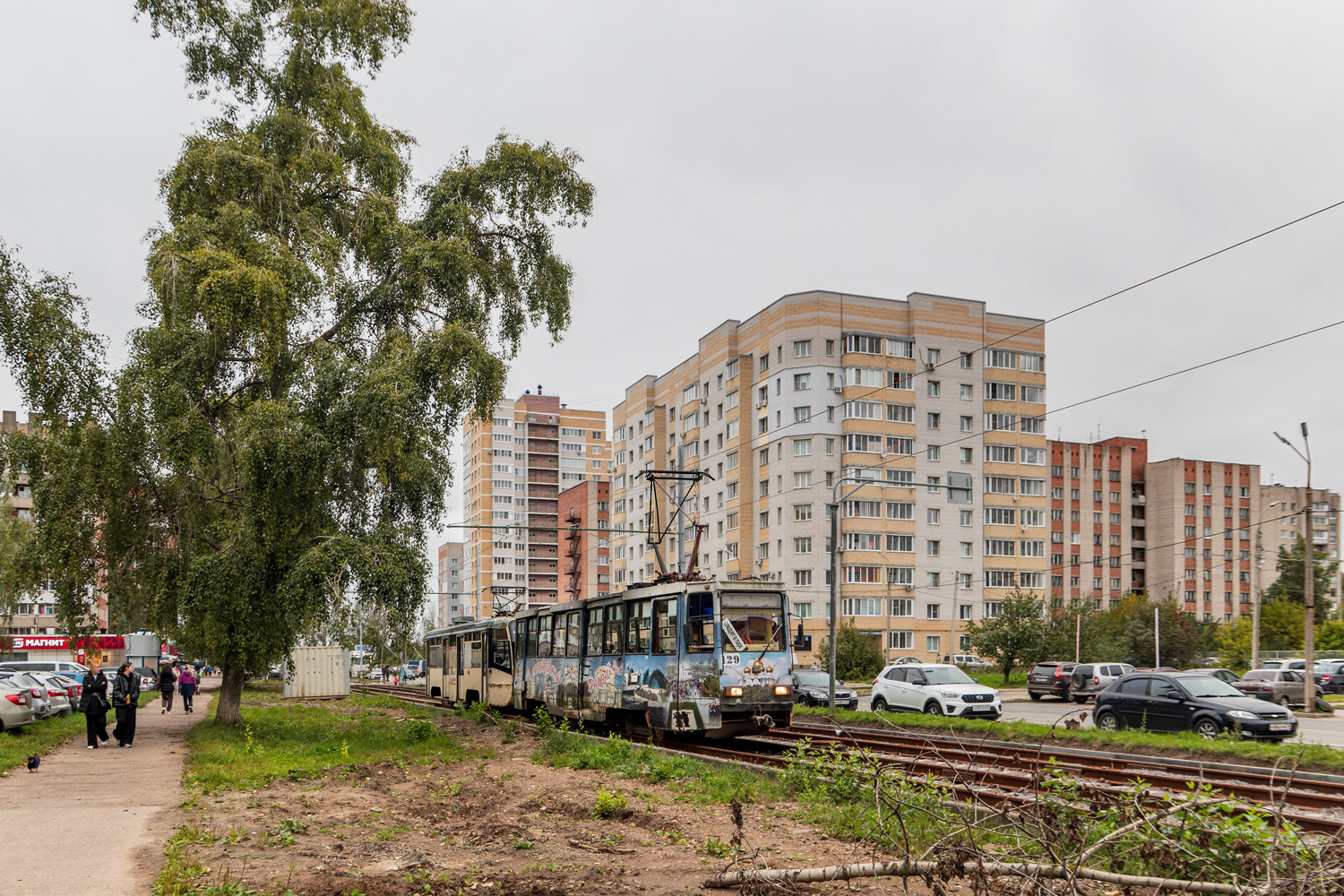 Ярославль, 71-605 (КТМ-5М3) № 129; Ярославль — Реконструкция трамвайной сети в рамках концессионного соглашения. Этап №2