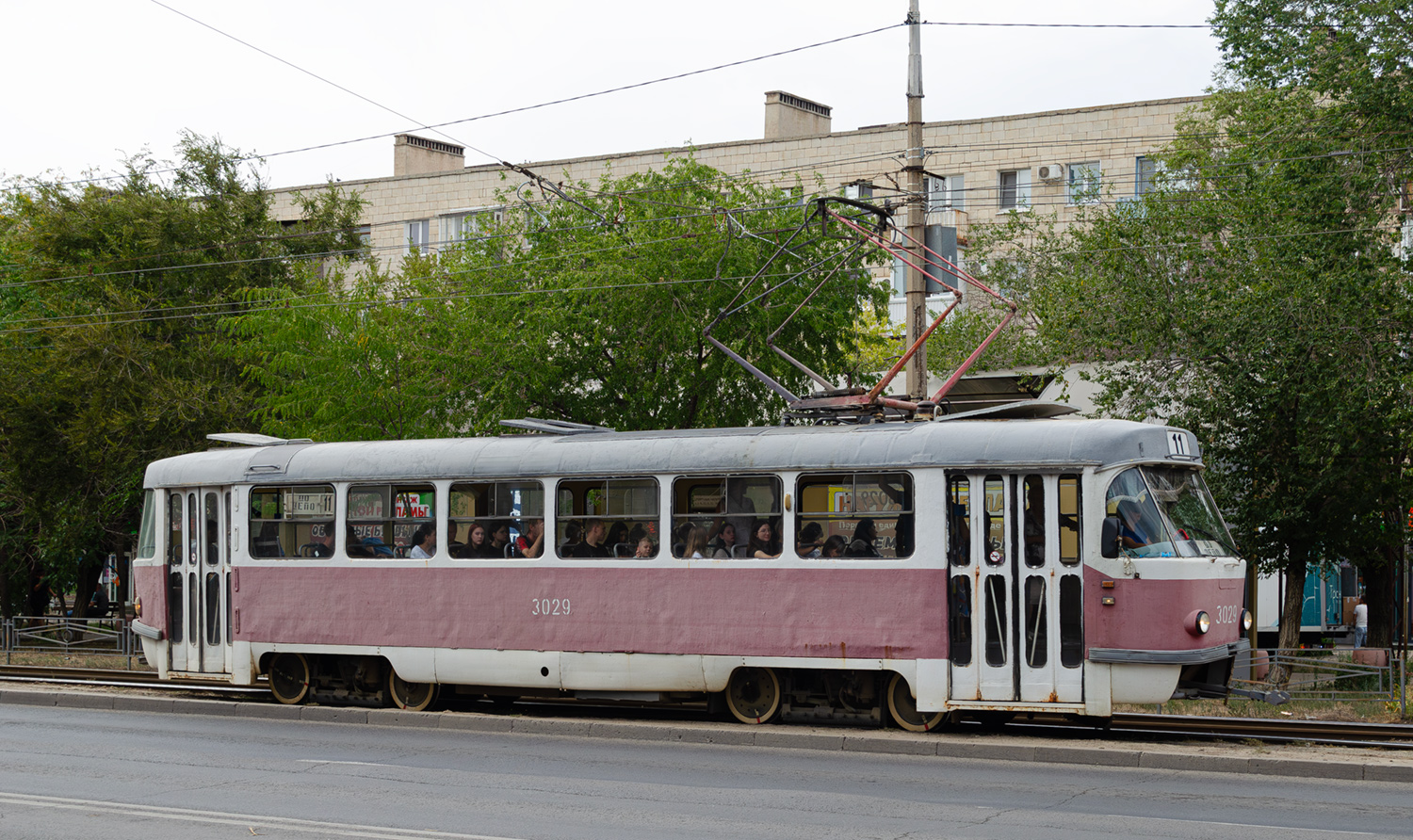 Волгоград, Tatra T3SU (двухдверная) № 3029