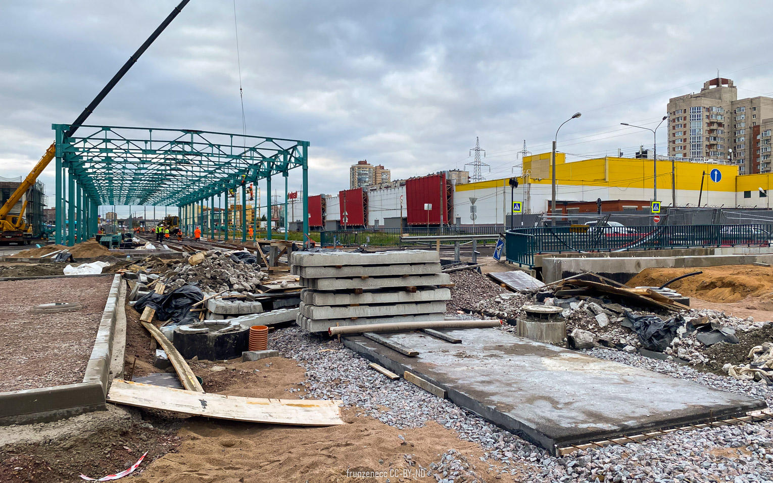 სანქტ-პეტერბურგი — Construction of a tram system «Slavyanka»