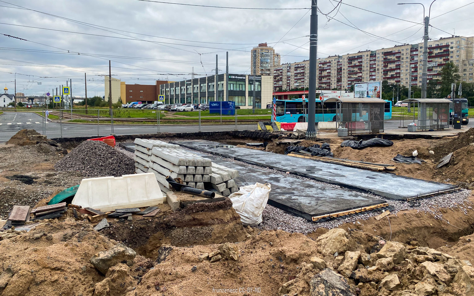 Sankt Peterburgas — Construction of a tram system «Slavyanka»