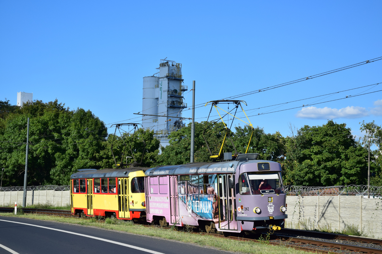 Most ― Litvínov, Tatra T3M.3 nr. 282 Most ― Litvínov, Tatra T3M.3 nr. 282