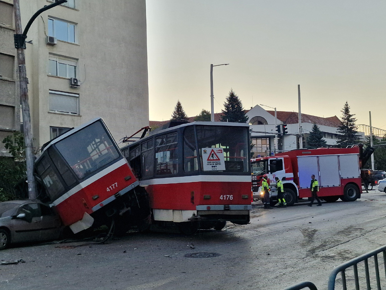 Sofia, Tatra T6A5 # 4177; Sofia — Incidents